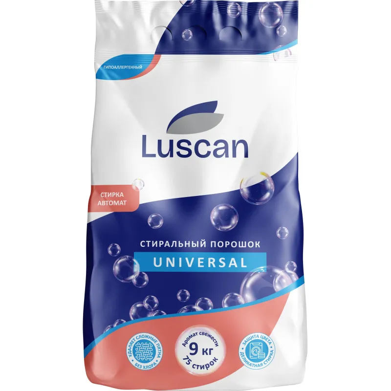 Порошок стиральный Luscan автомат универсал 9000г 1960681
