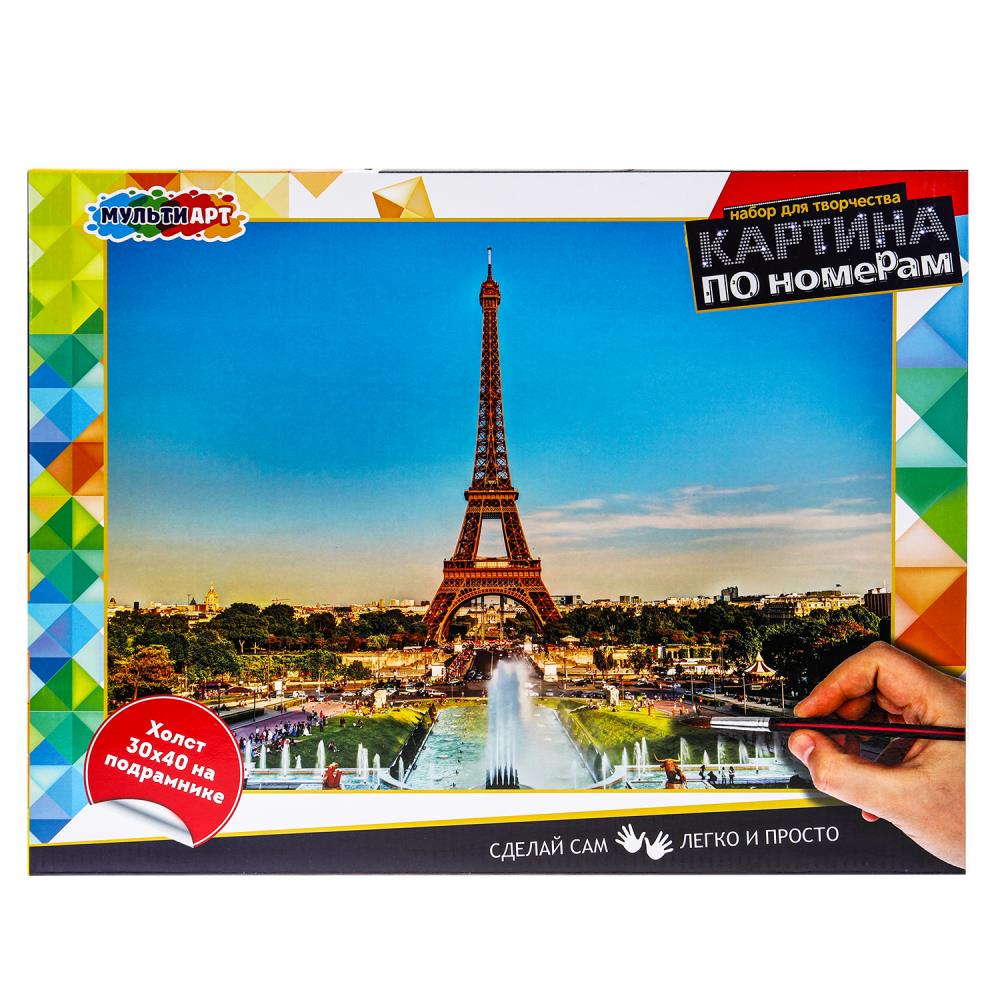 Картина по номерам 30х40 см. Париж MultiArt CANV30X40-MULTI17 (24) (24)