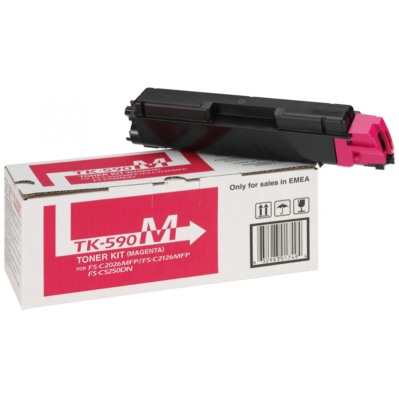 Тонер-картридж Kyocera TK-590M пурп. для FS-C2026MFP/C2626 283441 1T02KVBNL0