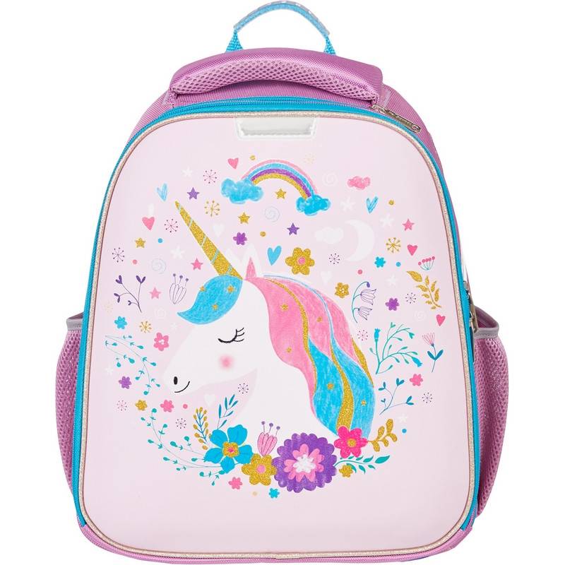 Ранец №1 School анатомический Basic Единорог (экокожа) 975129