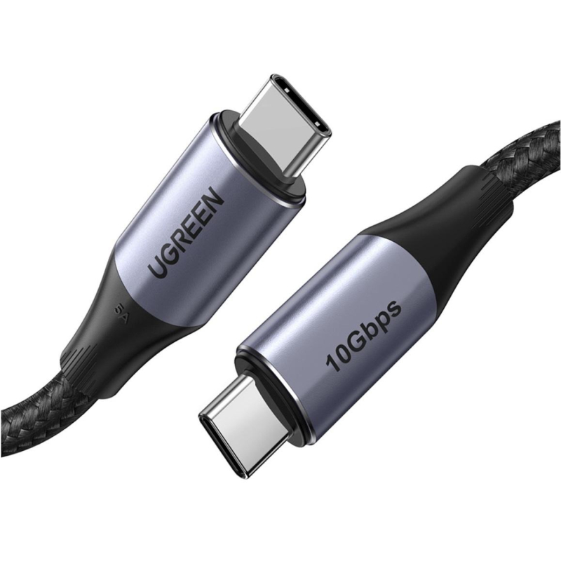 Кабель UGREEN д/зарядки и передачи данных USB C 3.1 Gen 2 5A, 1 м (80150) 1602473