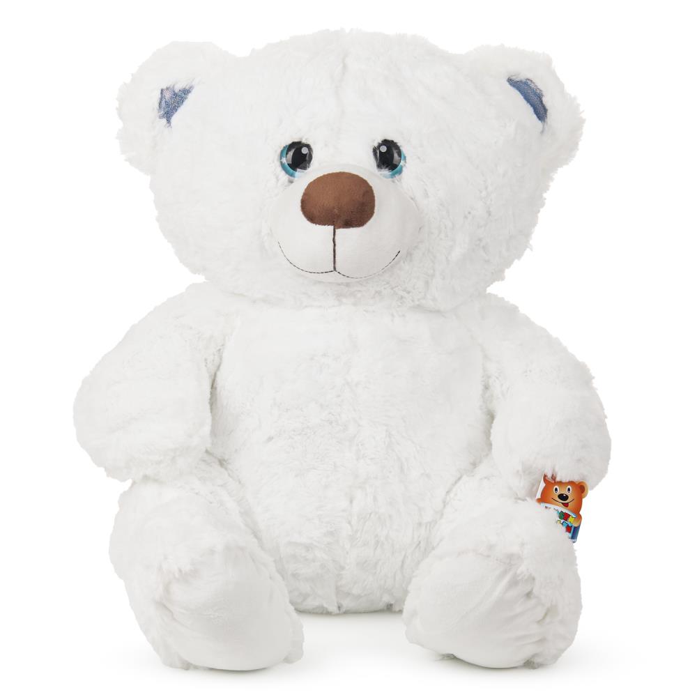 Игрушка мягкая мишка белый с бантиком, 50 см. Мульти-пульти M126729BB-50NS