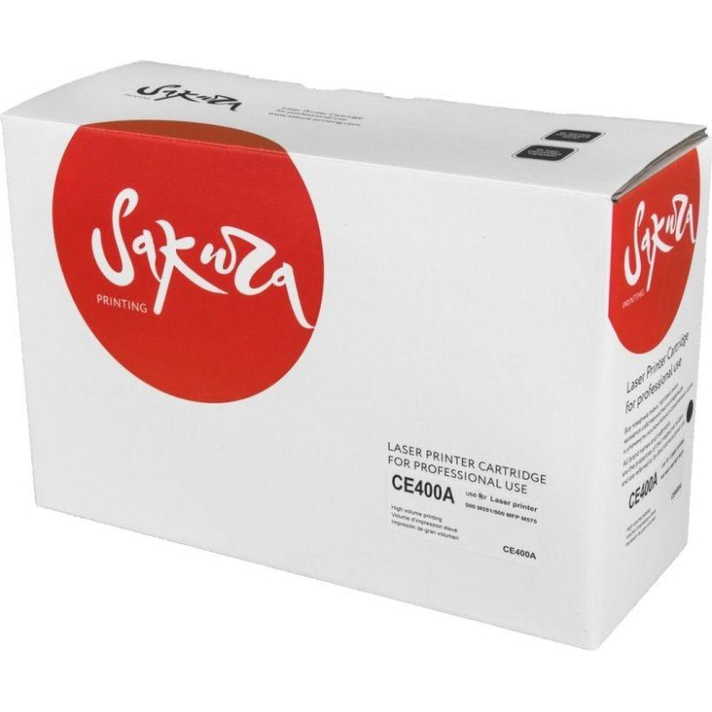 Картридж лазерный SAKURA CE400A чер. для HP Enterprise 500 Color M551/570 1611290 SACE400A