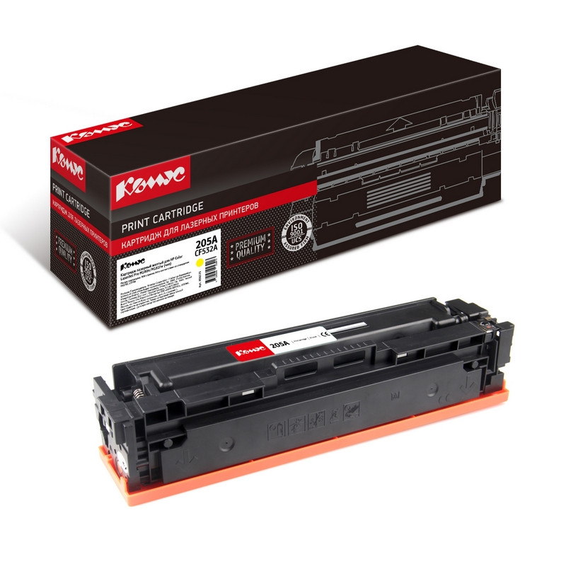 Картридж лазерный Комус 205A CF532A жел. для HP CLJ MFP M180/181 856121