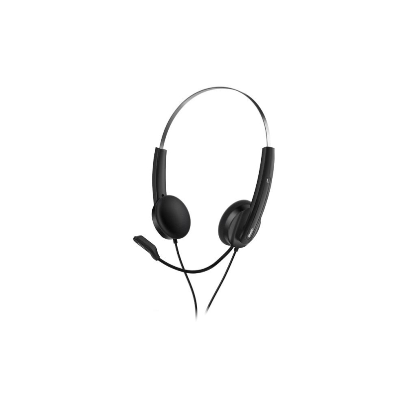 Гарнитура компьют. Genius HS-220U,  кабель 2.4м., черный 1709465