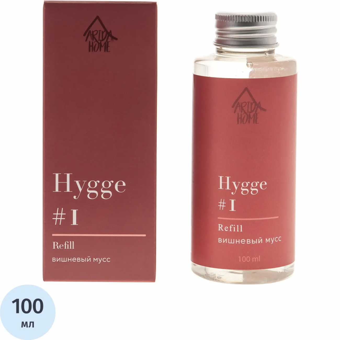 Наполнитель д/аромадиффузора Hygge 1 Вишневый мусс 100 мл, АР 100-320 Arida Home 2231445