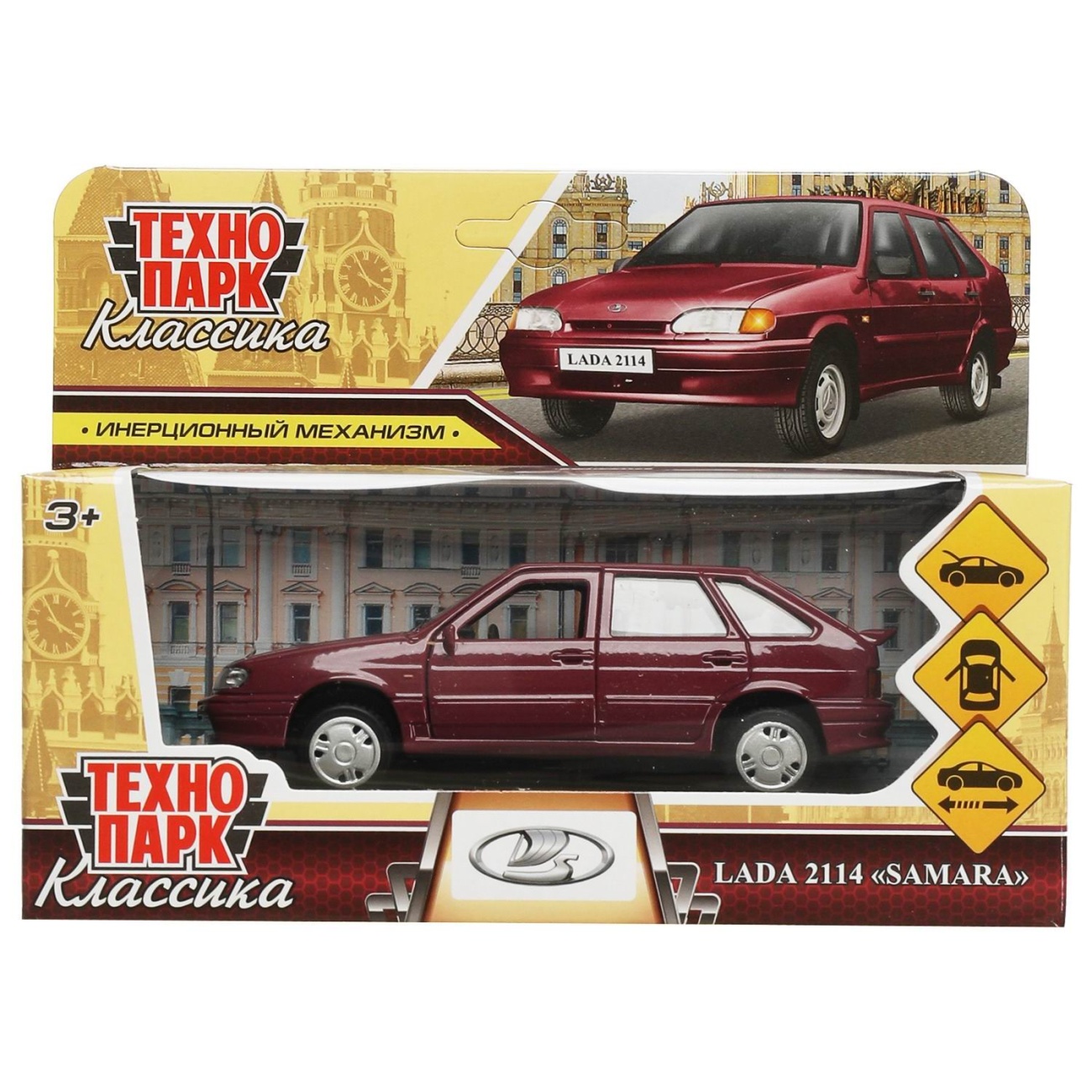 Машина Технопарк LADA -2114 SAMARA фиолетовый 12 см 2114-12-PRL
