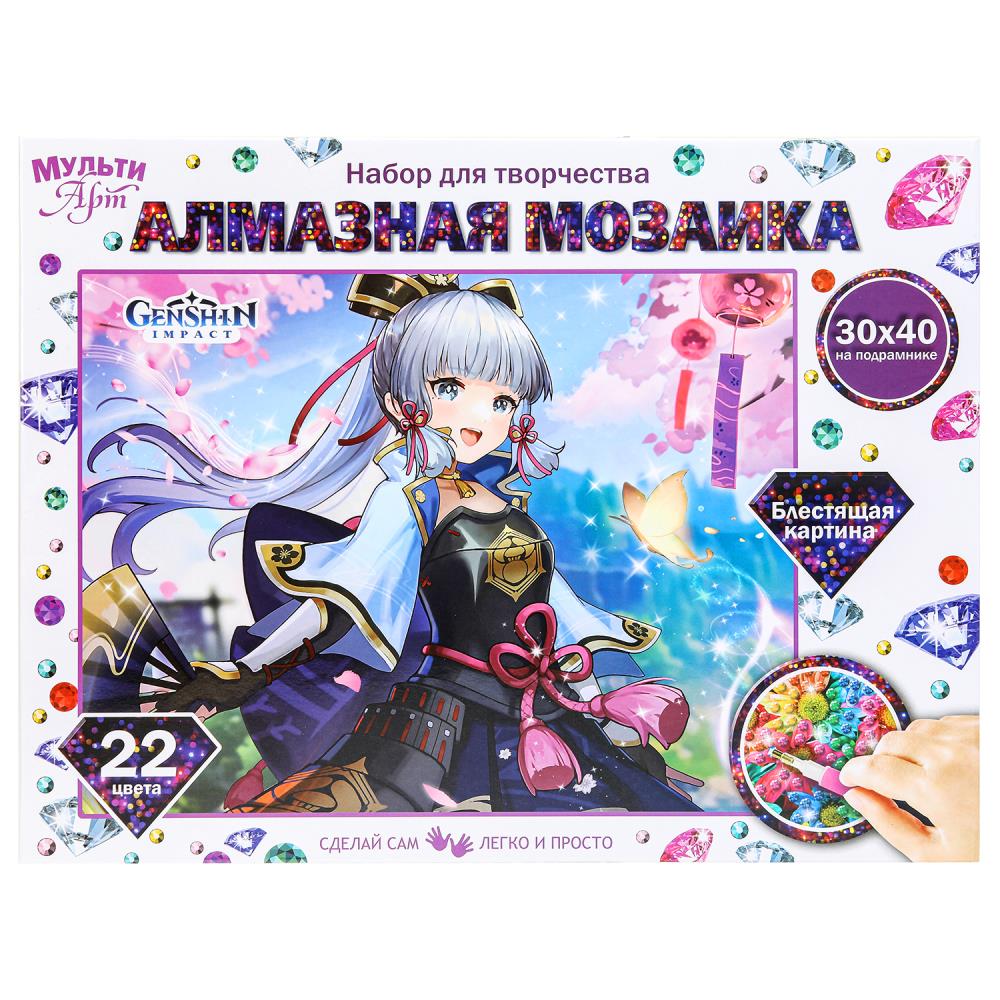 Алмазная мозаика 30х40 см. с подрамником геншин MultiArt AM30X40-117530