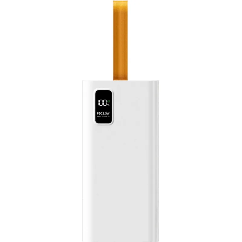 Внешний аккумулятор PERO PB09 50000 mAh,Li-Pol,output USB-C + 4USB-A,белый Pero  2154090 4673759570153