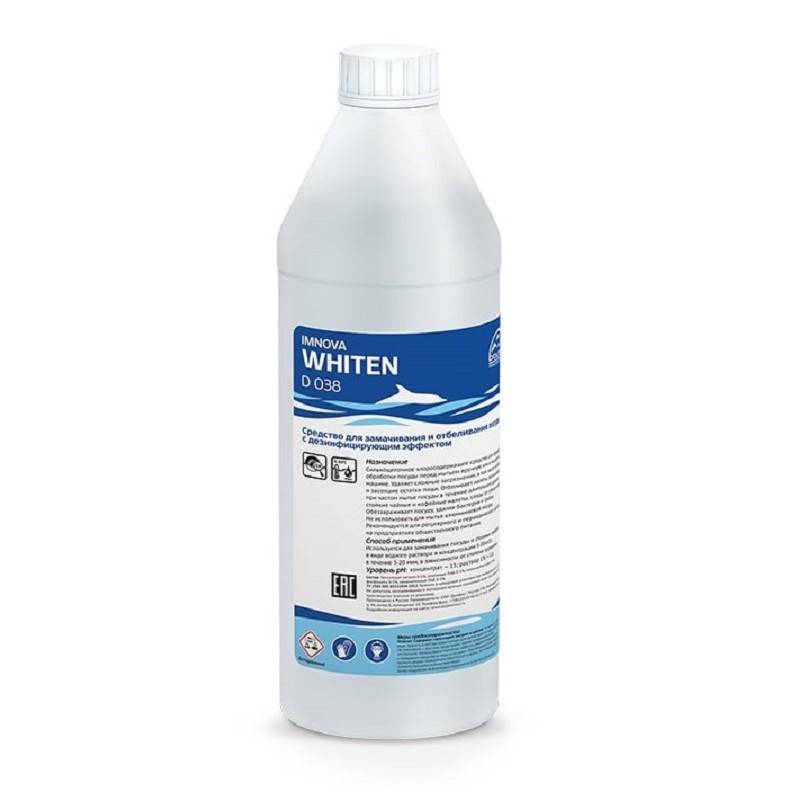 Средство для замачивания и отбеливания посуды Dolphin Imnova Whiten 1 л (концентрат) D038-1 1021773