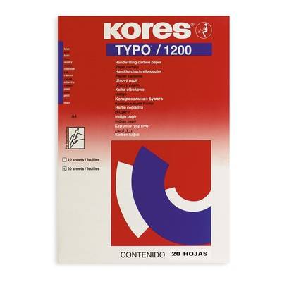 Бумага копировальная синяя KORES 1200 пачка 20л. '7529079 28053