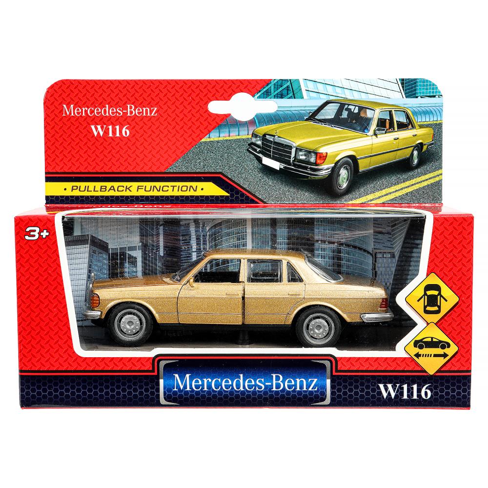 Модель металлическая "Мерседес-Бенц w116", 12,5 см. инерция, двери Технопарк 6632-23-R