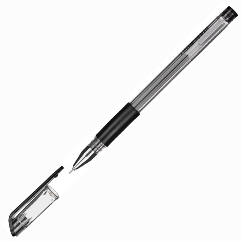 Ручка гелевая Attache Gelios-030 черная (толщина линии 0.5 мм) 613145