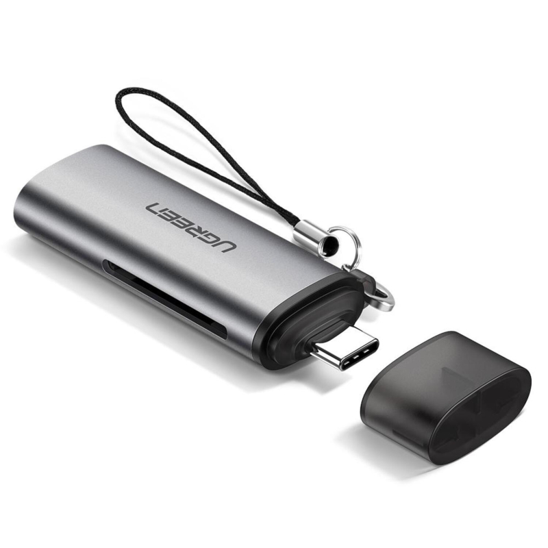 Картридер UGREEN USB-C 3.1 д/карт памяти TF / SD (50704) 1602432