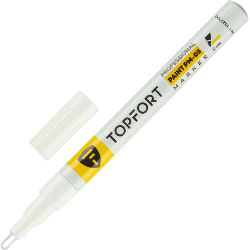 Маркер лаковый TOPFORT Paint 2 мм белый 1827700 ZP1101