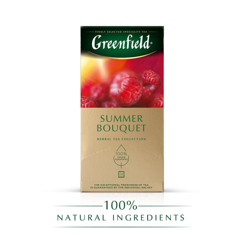 Чай Greenfield Summer Bouquet фруктовый фольгир.25пак/уп 0433-10 63107