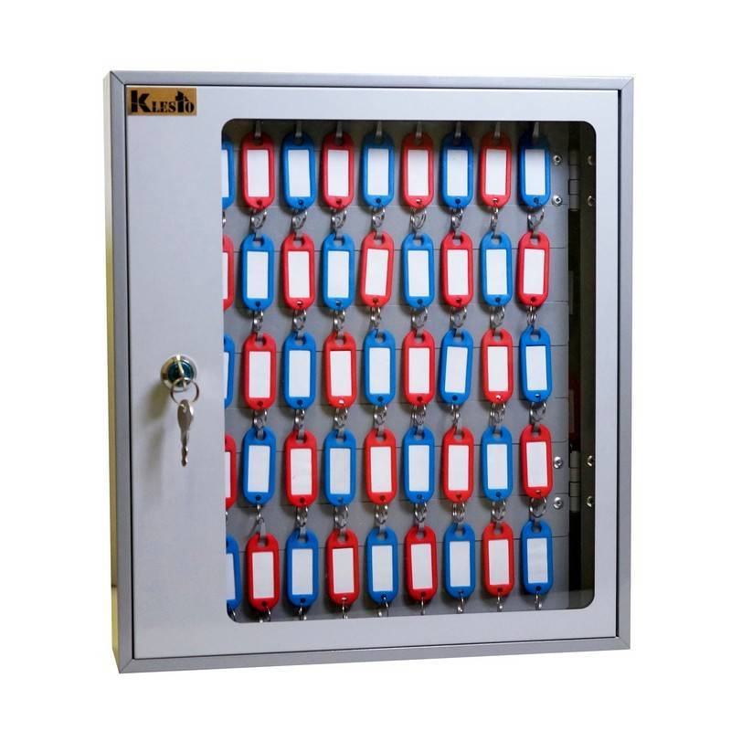 Шкаф д/ключей Klesto SKB-102 на 102 ключа, серый, металл/стекло 1001248