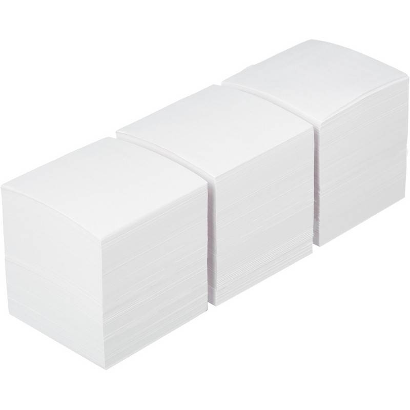 Блок для записей Attache 90x90x90 мм белый (плотность 80 г/кв.м, 3 штуки в уп) 1098646
