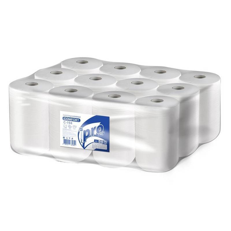 Полотенца бумажные д/держ. Protissue ЦВ 1сл.120м 12рул С194 1038823 С 194