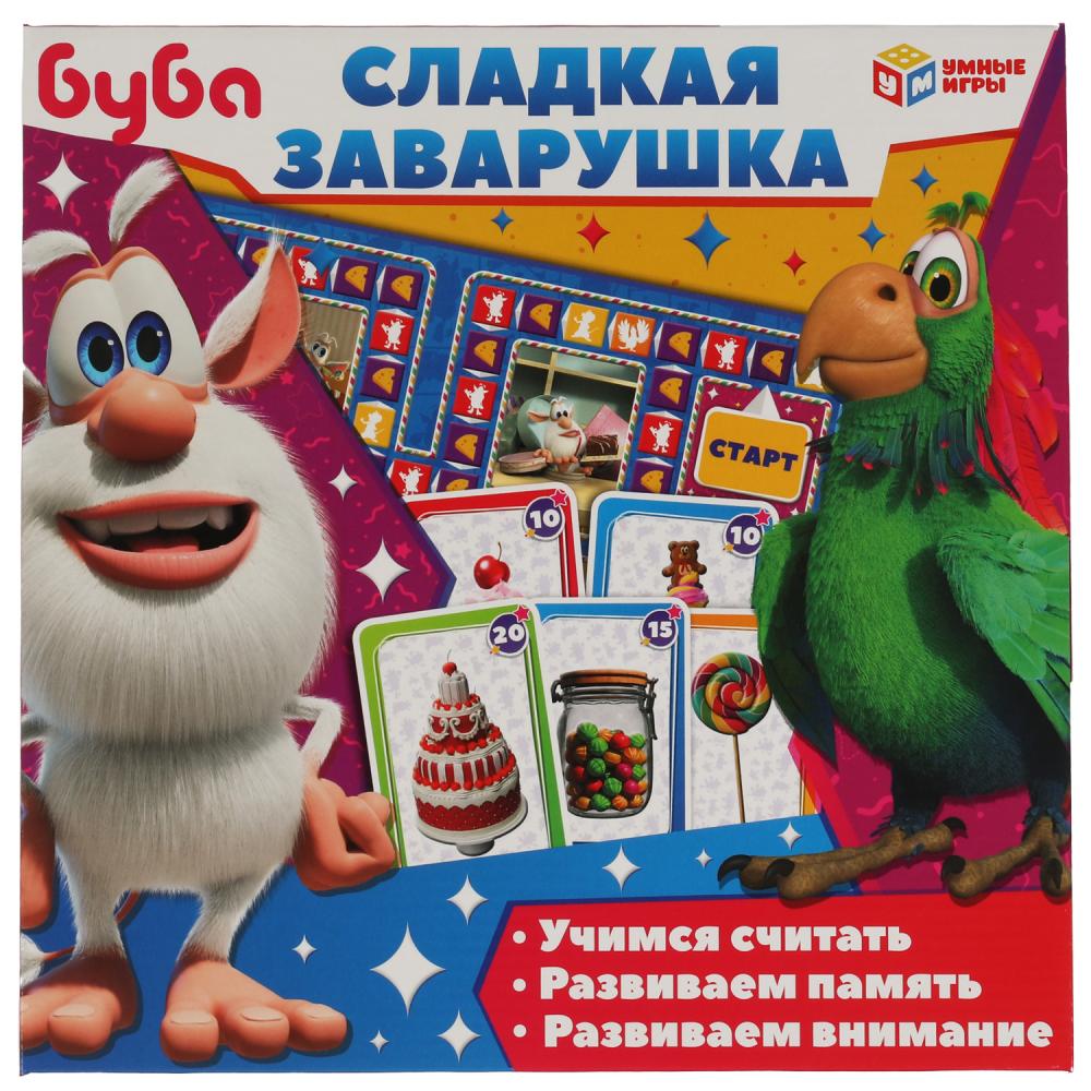 Настольная игра-ходилка с карточками Буба. Сладкая заварушка УМка 4680107924957