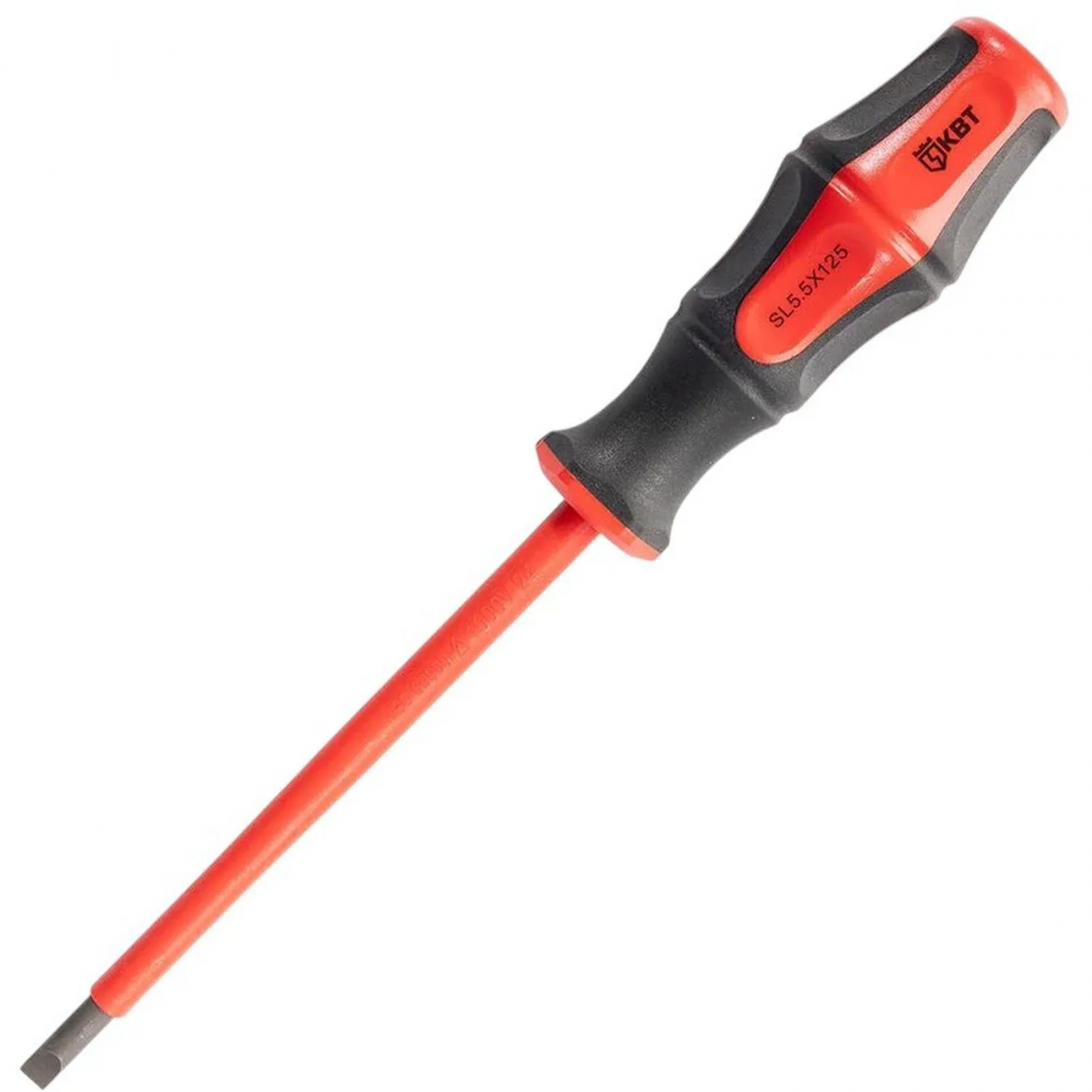 Отвертка диэлектрическая SL5.5x125 серия ПРОФИ (КВТ) 78610 2370670