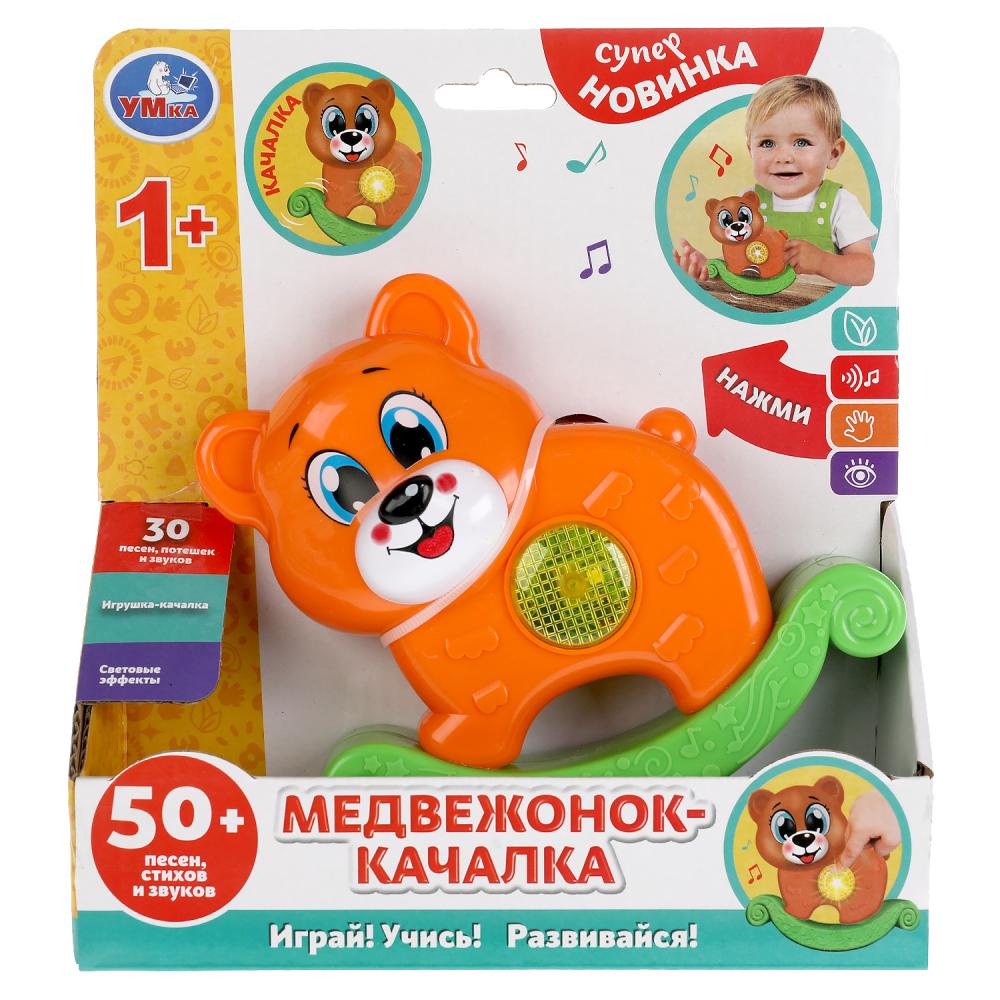 Медвежонок-качалка, 50 песен, стихов, звуков, свет УМка HT589-R