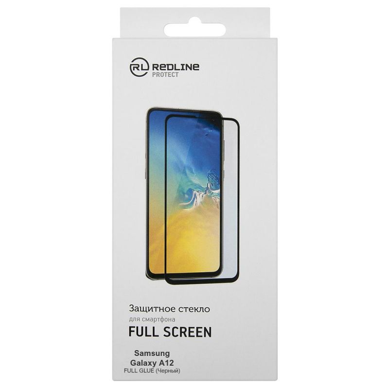 Защитное стекло Samsung Galaxy A12, FS FG, Red Line, чер, УТ000023496 1325010