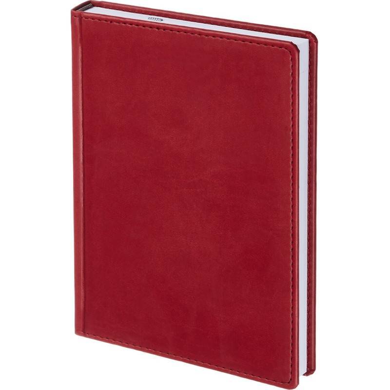 Ежедневник недатир. Attache Сиам искусс. кожа А5 176 л. бордовый (143x210 мм) 209628
