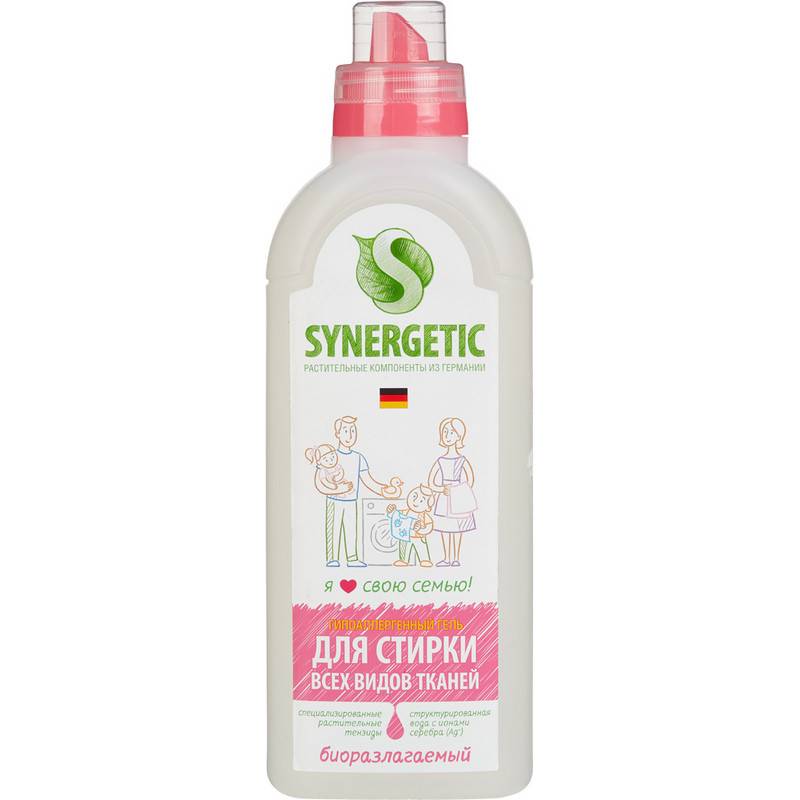 Гель для стирки Synergetic 1 л 555664