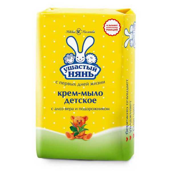 Крем-мыло с алоэ 90 г. Ушастый нянь 10199К