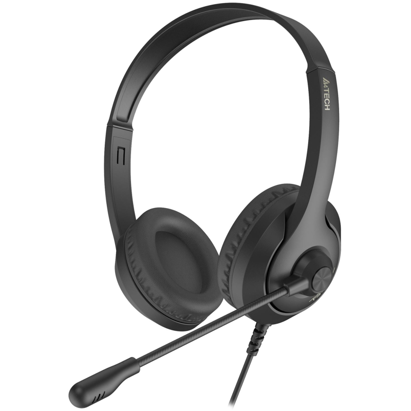 Гарнитура A4Tech Fstyler FH100 черный 2м накладные (FH100 (STONE BLACK)) 1777623