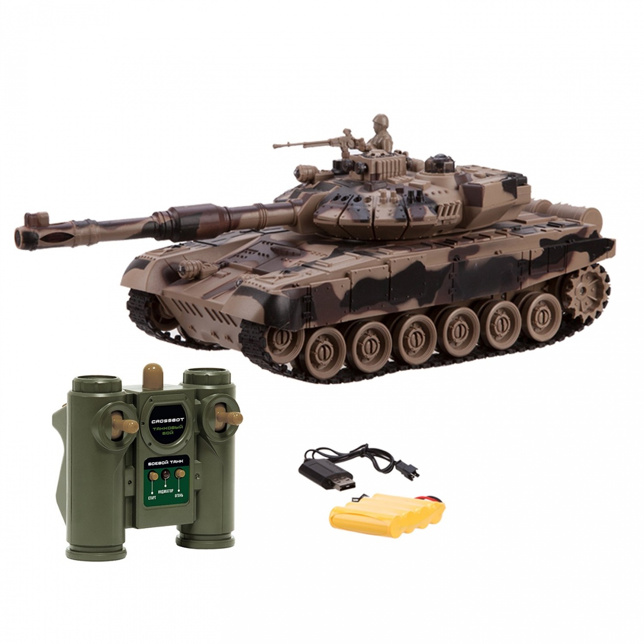 Танк р/у 1:24 Т-90 (Россия) аккум. Crossbot 870626