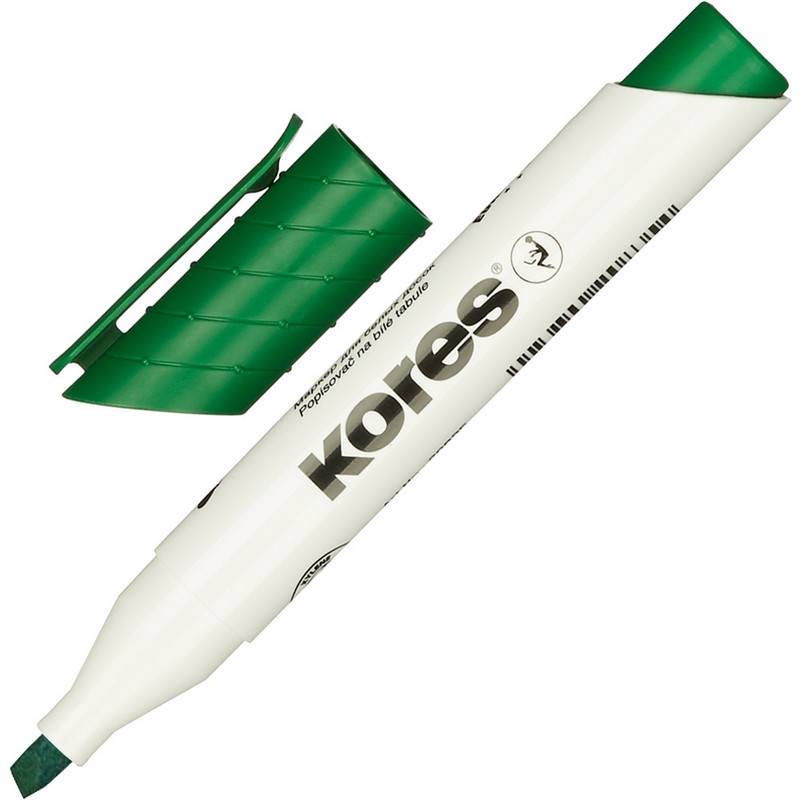 Маркер для досок Kores 20855 зеленый (толщина линии 3-5 мм) 867785
