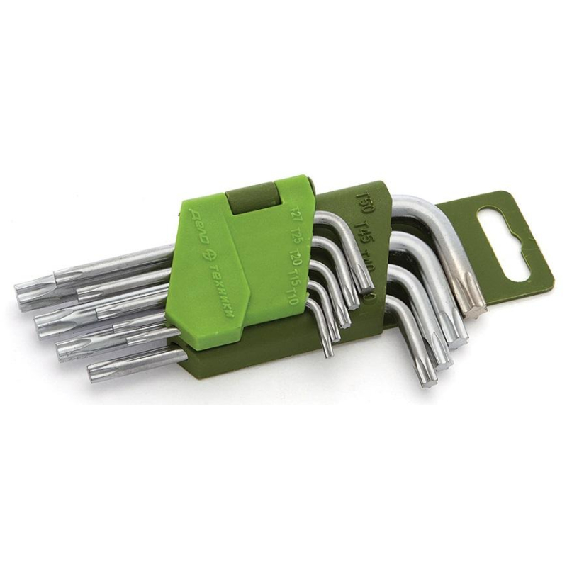 Набор ключей угловых TORX коротких 9 шт (Т10-Т50) Дело Техники 563090 1338635