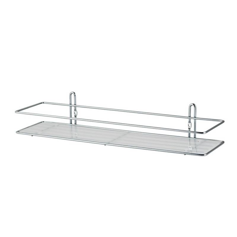 Полка для ванной Swensa 1-ярусная прямая 40x11x7 см SWR-021 1200156