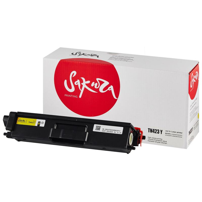 Картридж лазерный SAKURA TN-423Y жел. для Brother HL-8260/DCP-8400/MFC-8690 1605002 SATN423Y