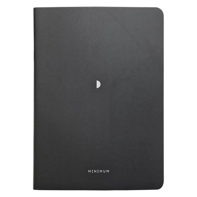 Бизнес-тетрадь А5, 40л. клетка, скрепка, 150х210мм Minimalism черный N2505 Be Smart 1326480