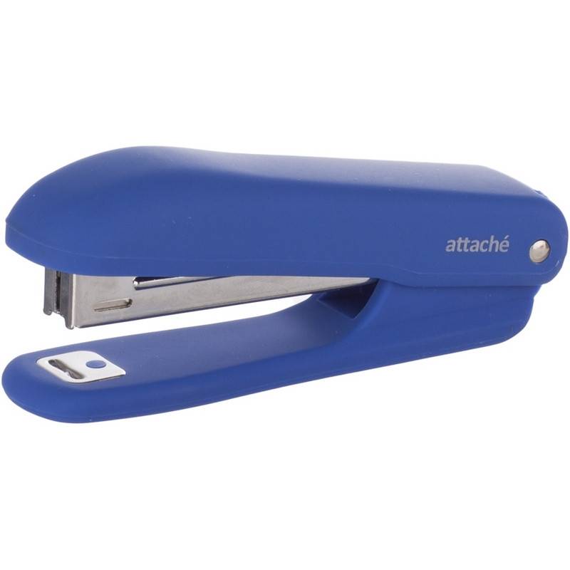 Степлер Attache Comfort до 12 лис., soft touch покрыт, синий,№10 антистеп 575354