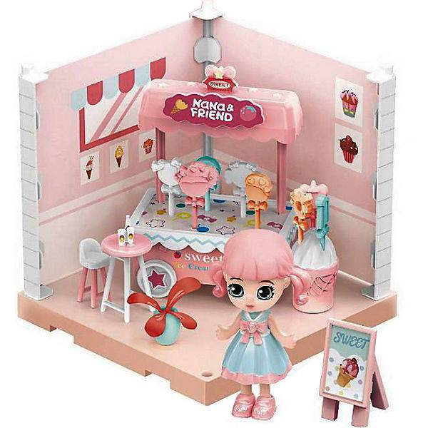 Модульный домик 1 секция. Мини-кукла в кондитерской, в наборе с аксесс. ABtoys WJ-14336