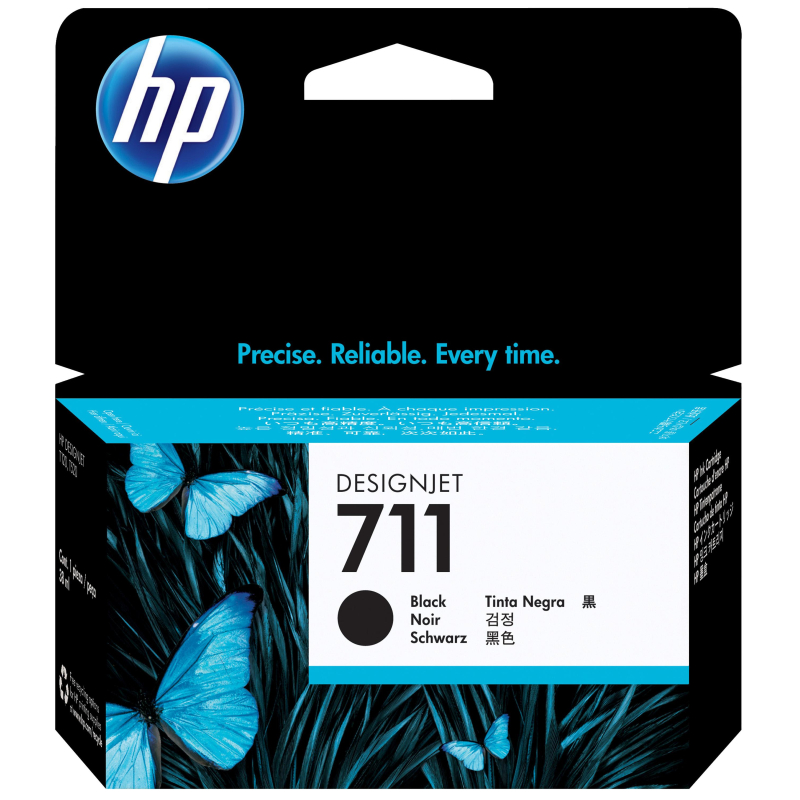 Картридж струйный HP 711 CZ129A чер. для DgnJ T120/520 316325