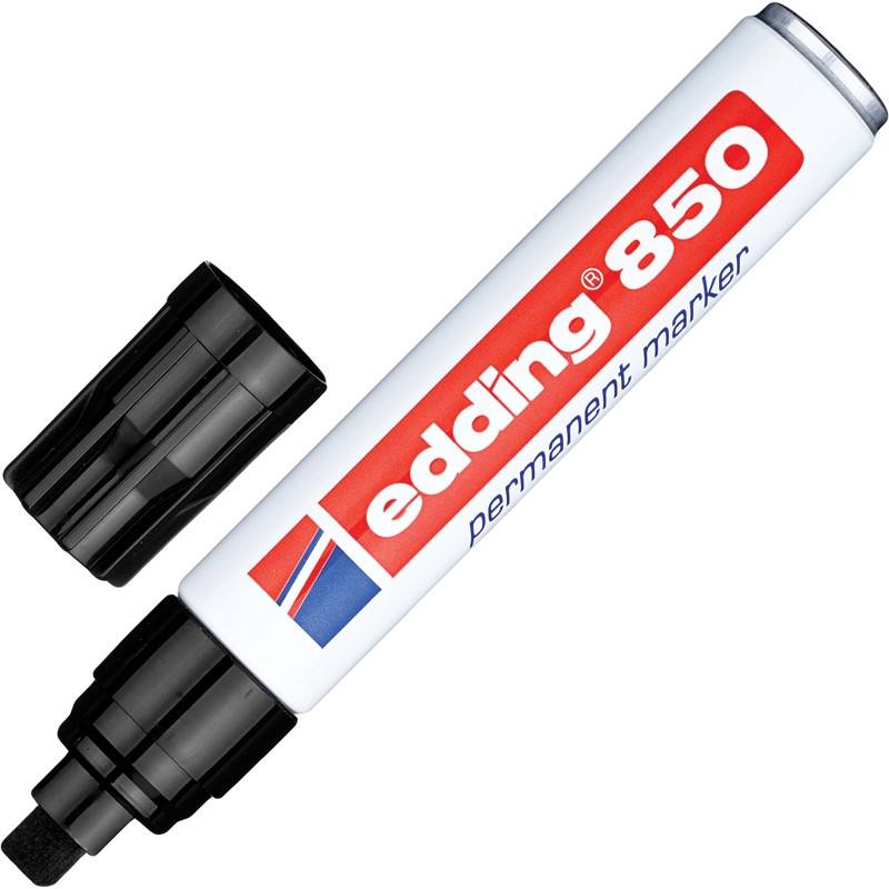 Маркер перманентный Edding E-850/1 черный (толщина линии 5-16 мм) 49968