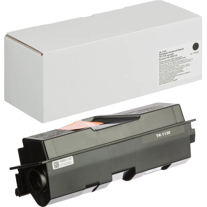 Картридж лазерный Retech TK-1130 чер.для Kyocera FS-1030/113 1958063
