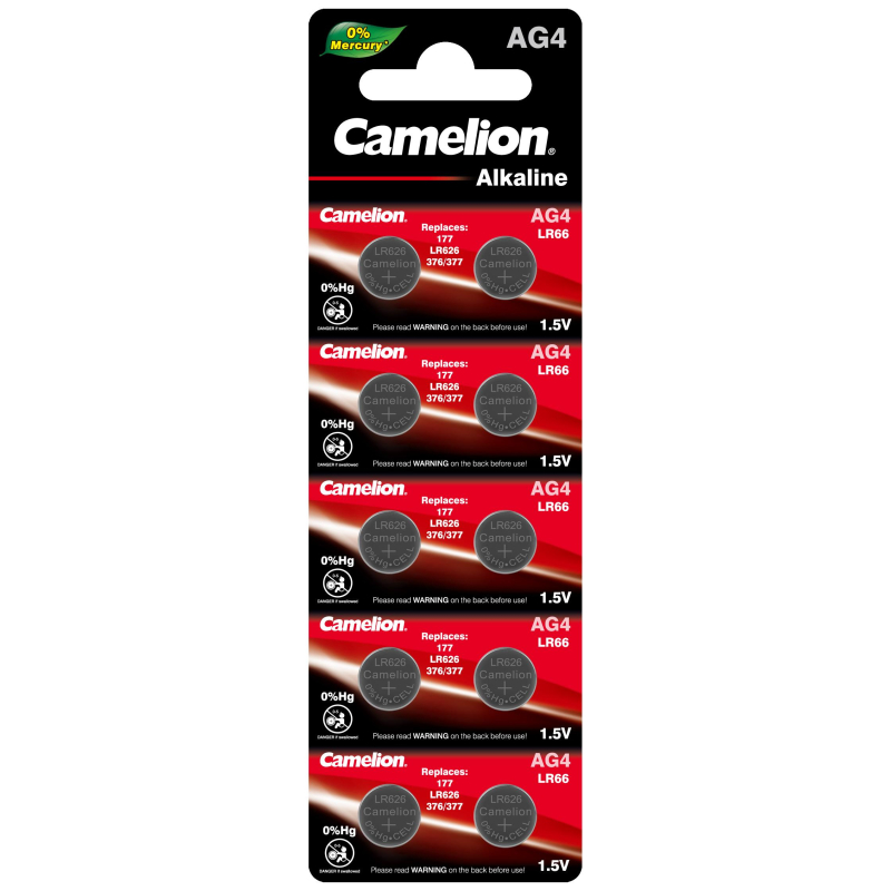 Батарейки Camelion G 4 BL-10 Mercury Free 377A/LR626/177 д/часов 10шт/уп 1619507 12812