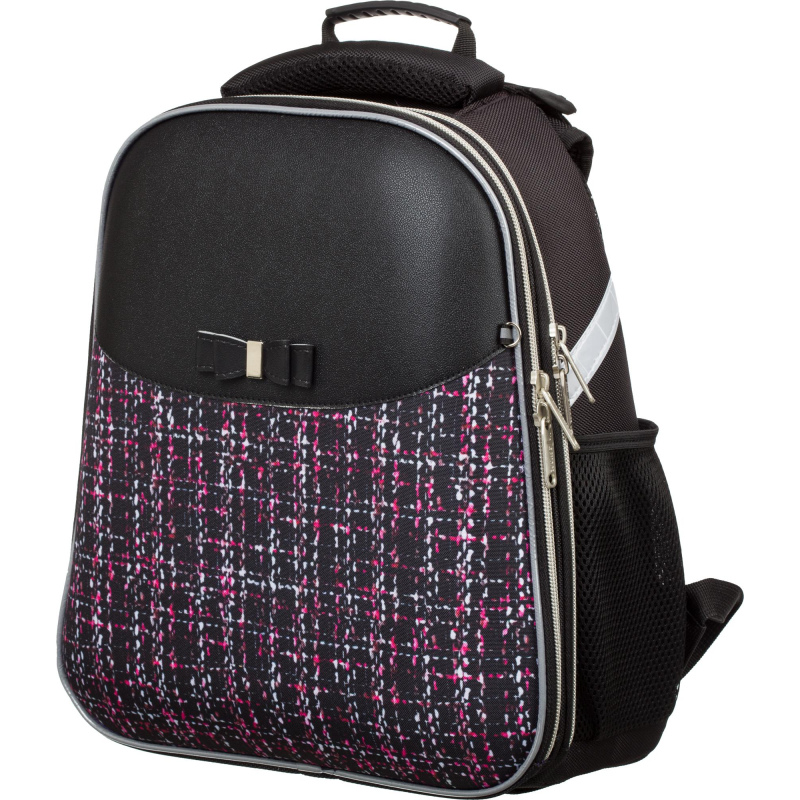 Ранец №1School Basic Fashion твид черный, 2 отд., эргоном. спинка №1 School 1556968