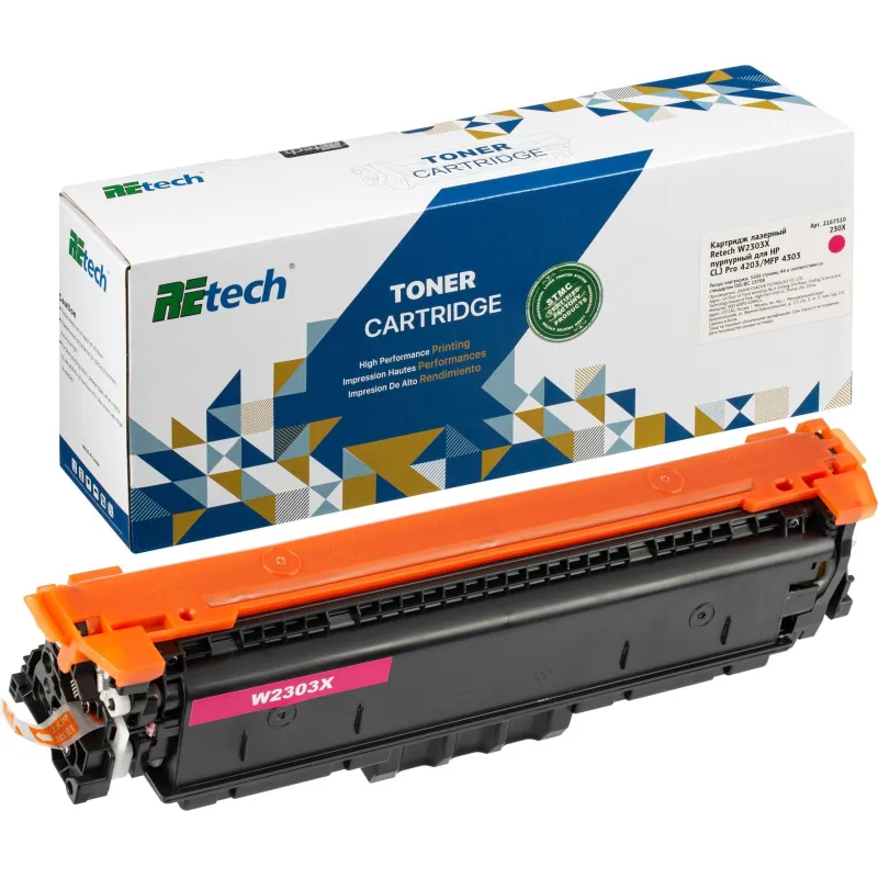 Картридж лазерный Retech W2303X пур. для HP CLJ Pro 4203/MFP 4303 2167510