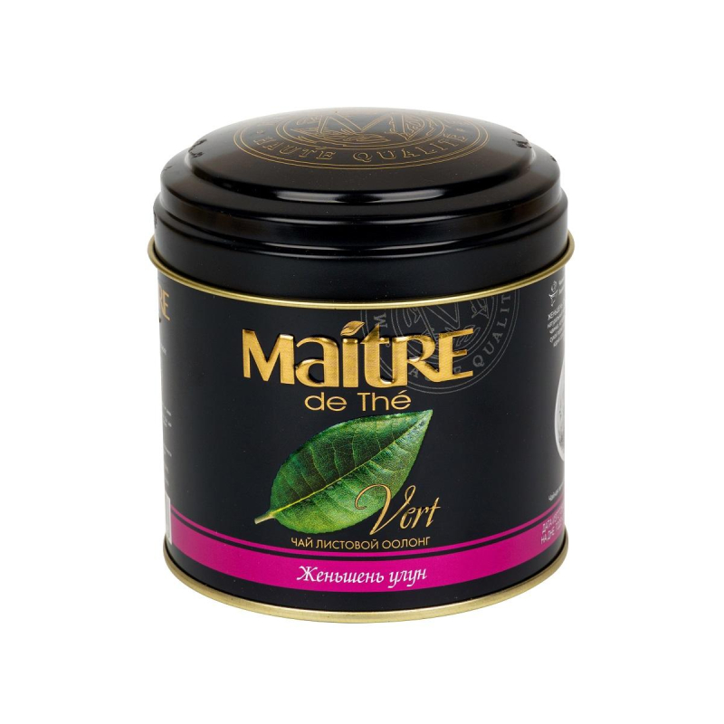 Чай Maitre зеленый Женьшень улун ж/б, 150г 1381365