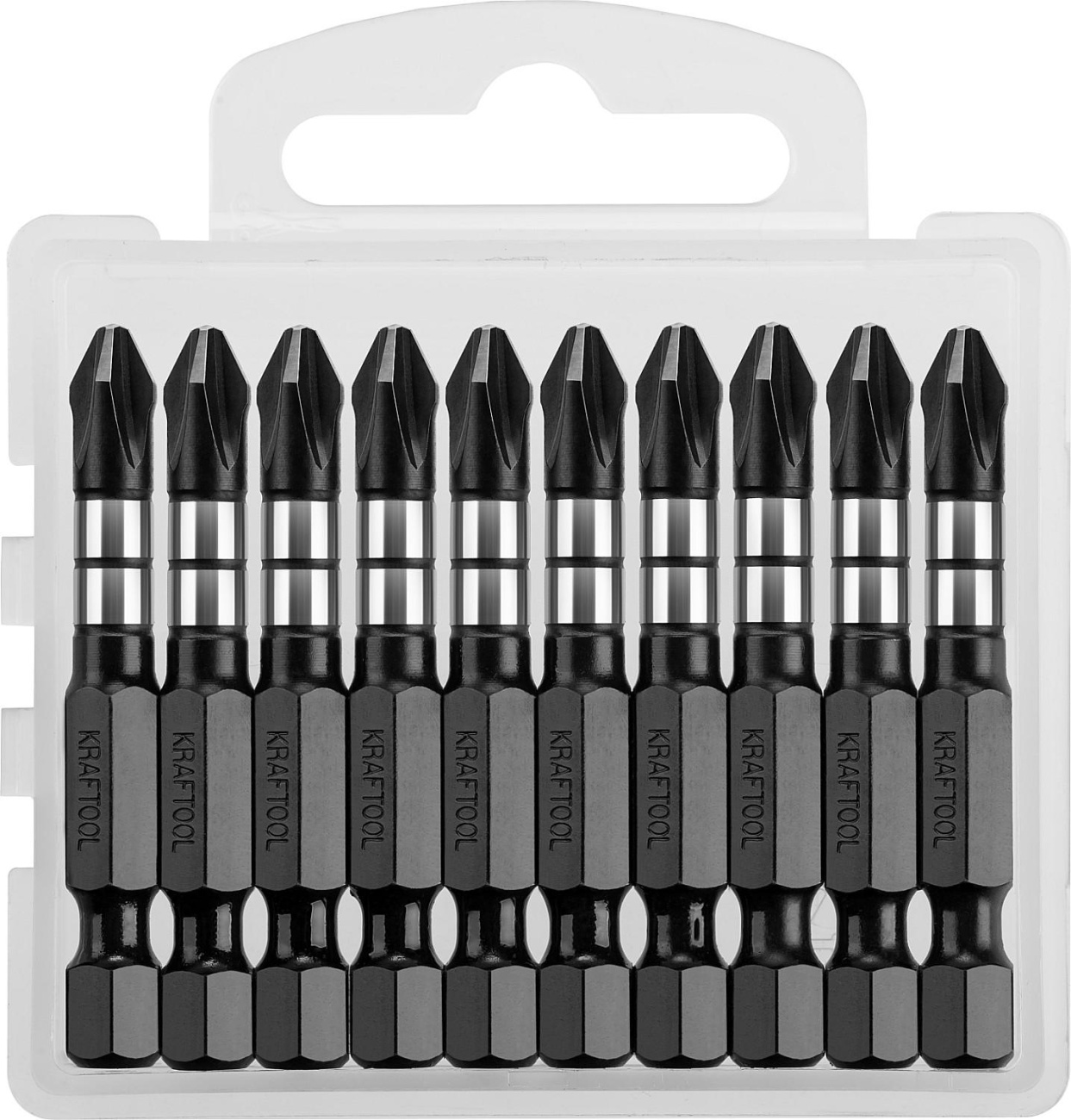 Бита KRAFTOOL Impact Pro PH2, 50мм, тип Е, 10шт/уп (26191-2-50-S10) 1711820