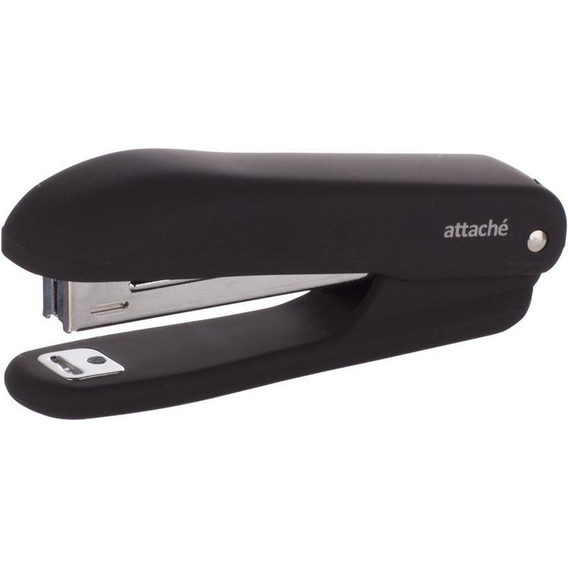 Степлер Attache Comfort  до 12 лист., soft touch покрыт,черн,№10 антистеп 575353