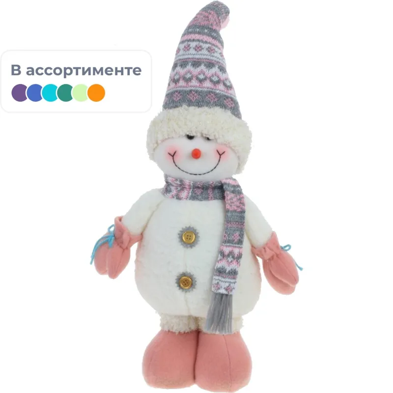 Игрушка набивная Снеговик, L22 W10 H56/47 см, 2в. 779452 2334701