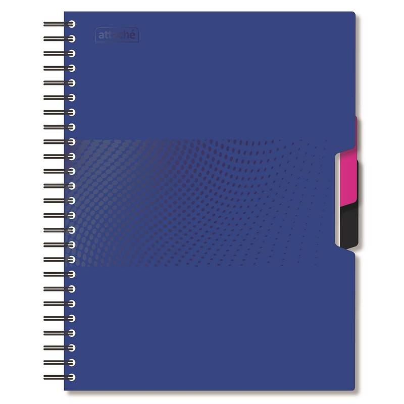Бизнес-тетрадь Attache Digital A5 140 л. синяя в клетку спираль (170x205 мм) 1059958